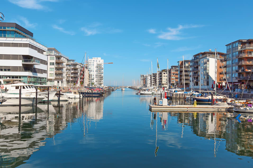 Modernes Leben am Wasser: Dockan Marina