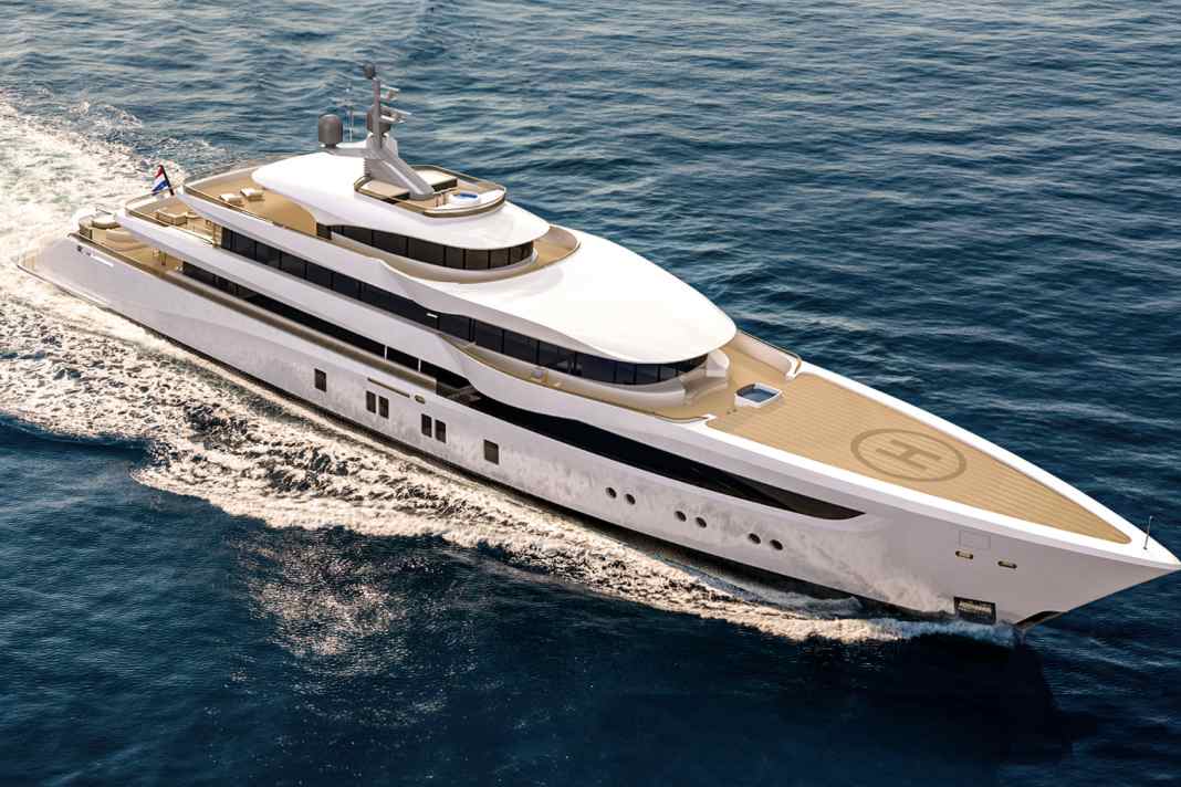 New 70 metres with helipad from Mulder Design.