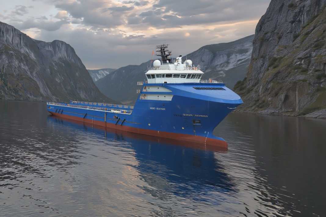 Die Basis: Ein Offshore-Versorger mit Wärtsilä-Motoren und riesigem Achterdeck.