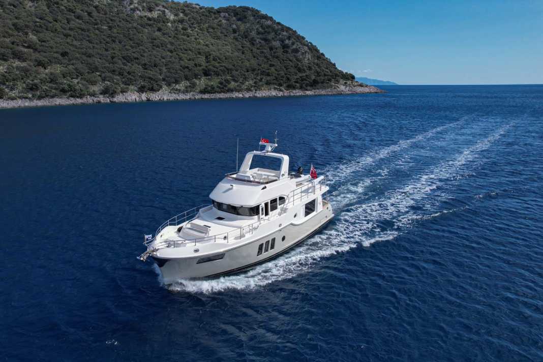 The Nordhavn 51 is powered by two John Deere diesel engines