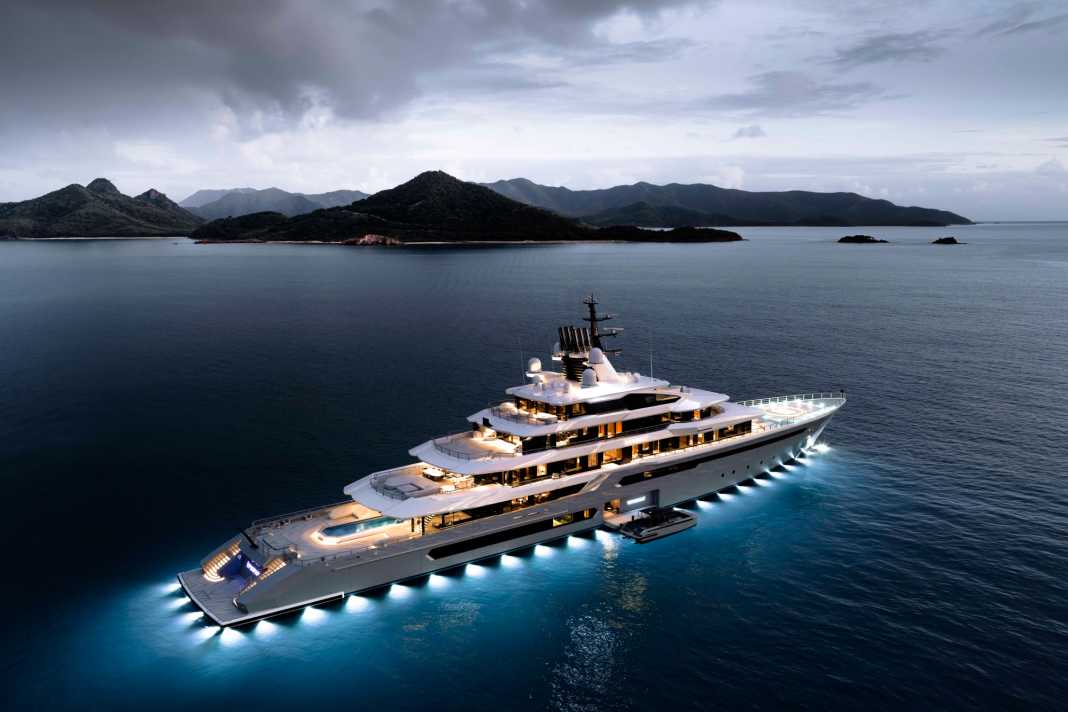 The 111 metre long "Leviathan" is operated by Half-Life co-developer Gabe Newell and is diesel-electric and can travel at up to 17.5 knots.