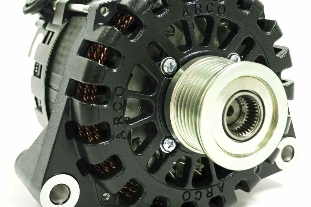 The new alternator in the 48-volt version.
