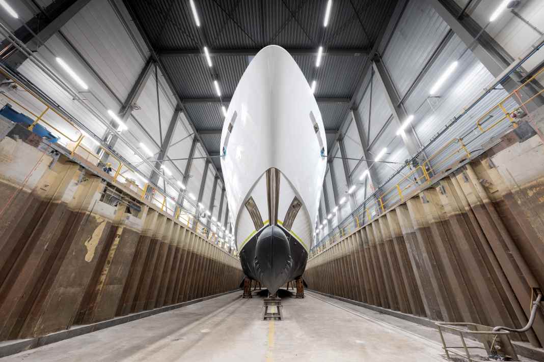 Vor der Taufe standen die 55 Meter als Projekt "Venus" im Portfolio der Werft.