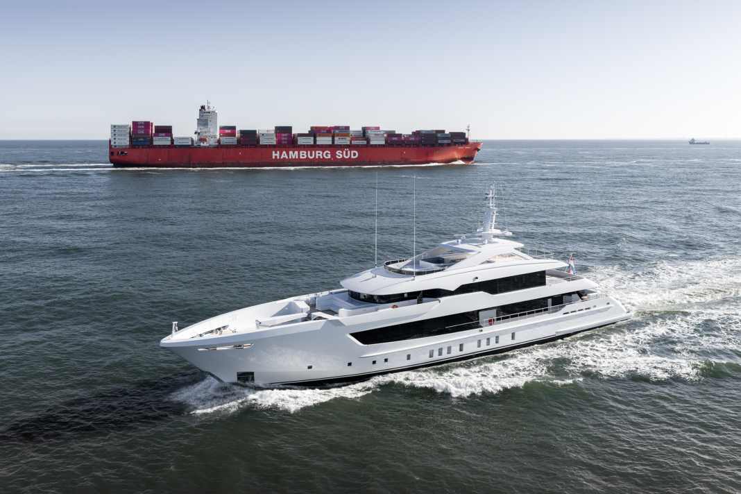 Following successful sea trials in the North Sea, the 55-metre-long ...