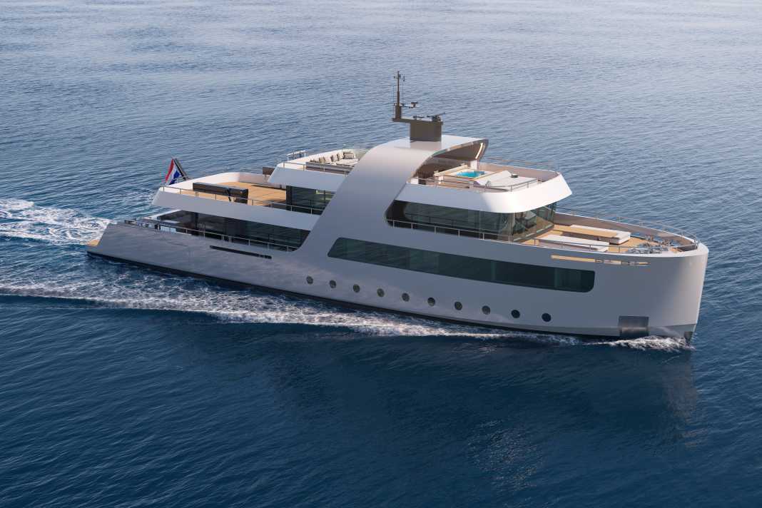 Sea Rover, 42 metres, is said to be the world's first wellness yacht.
