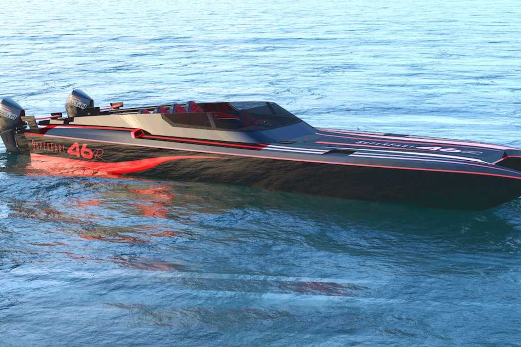 Mit der Superfast 46 entwickelt VISIONF einen Katamaran der Highspeed-Klasse.