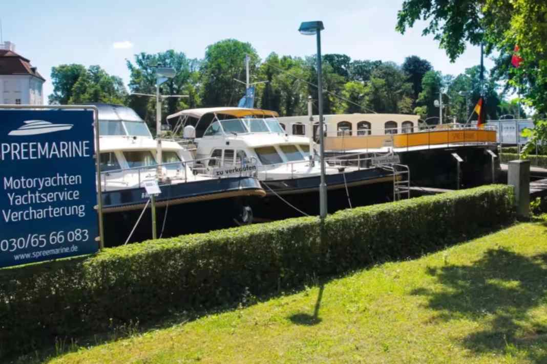 The company harbour in Berlin Köpenick