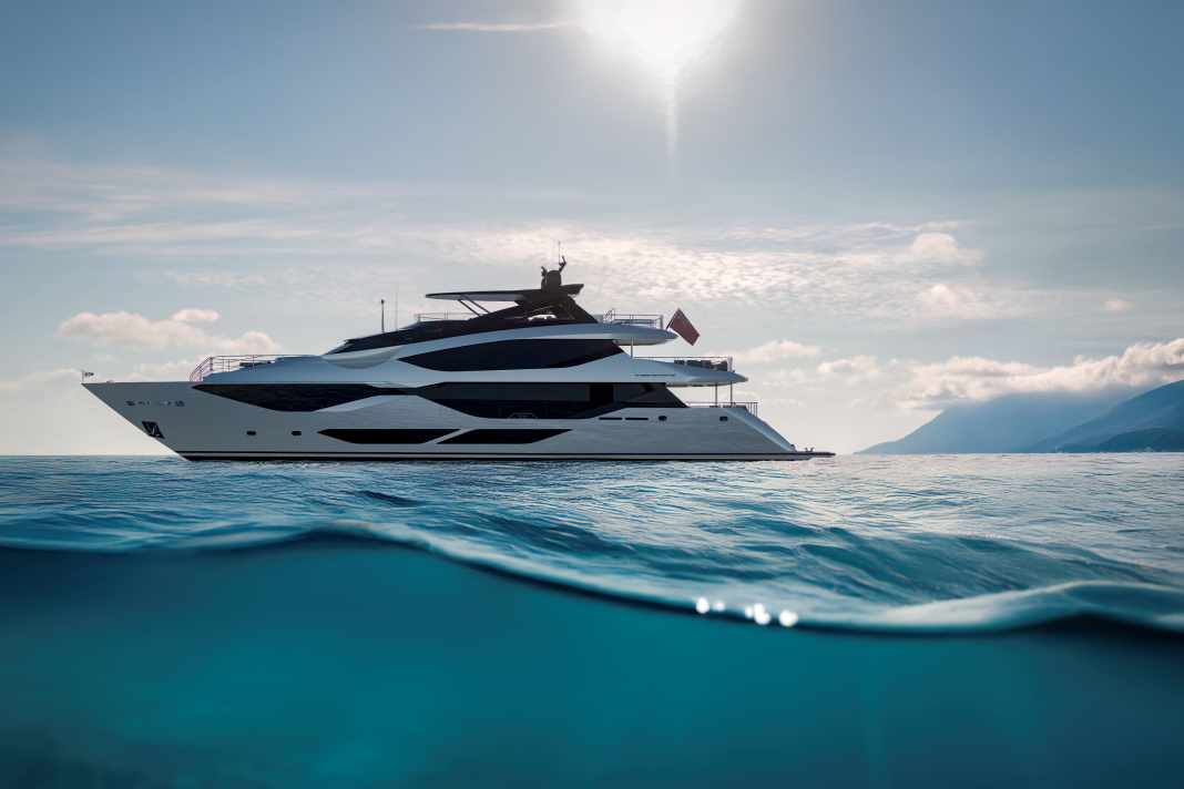 Die Sunseeker 134 misst gut 40 Meter.