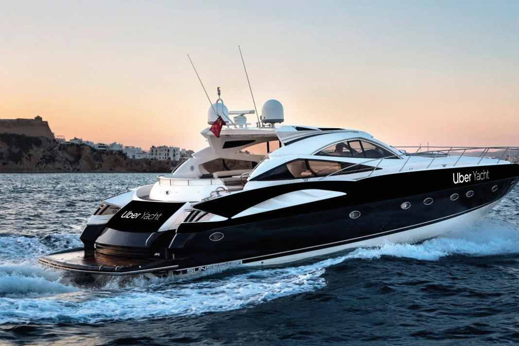 Eine Sunseeker-Yacht buchbar über die App: Uber Yacht erweitert sein Angebot um eine Exklusiv-Tour auf Ibiza