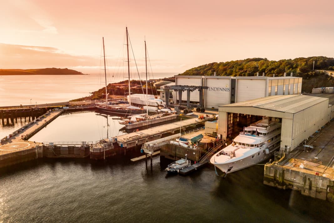 Yacht building in the south-west of England: more than 350 refits and 30 new builds have passed through the shipyards in Falmouth over the last 35 years