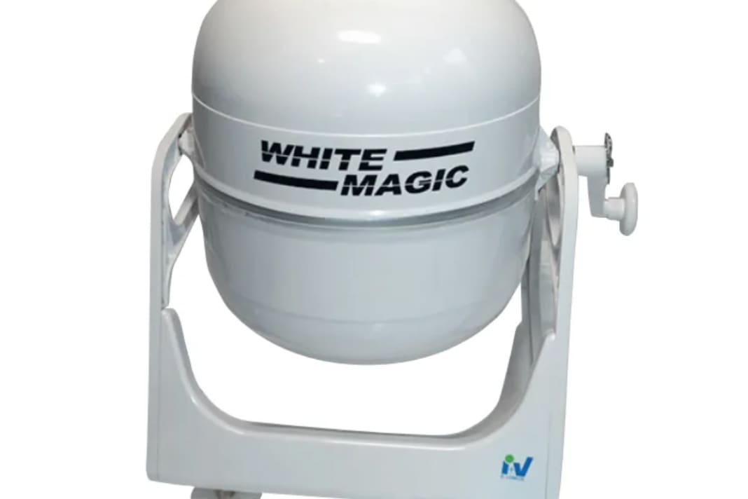 Per Handbetrieb ist die White Magic auch ohne Strom zu gebrauchen