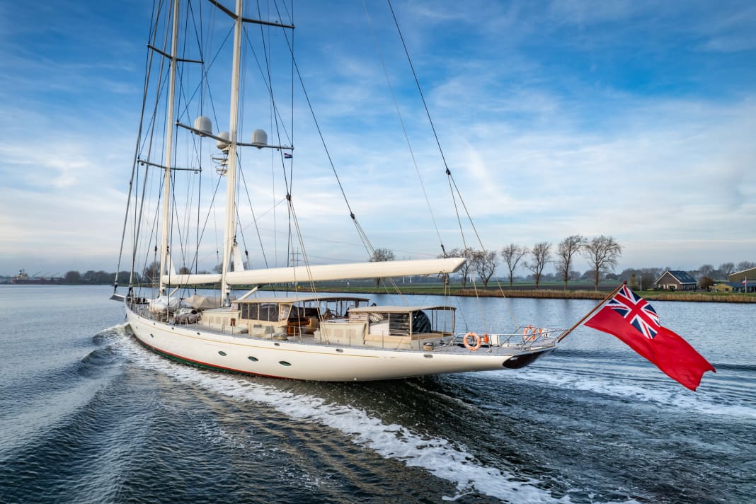 Der Schoner „Athos“ wurde bei Huisman um 1,25 Meter verlängert. 