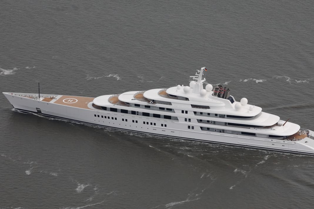 "Azzam": Probefahrt auf der Nordsee.