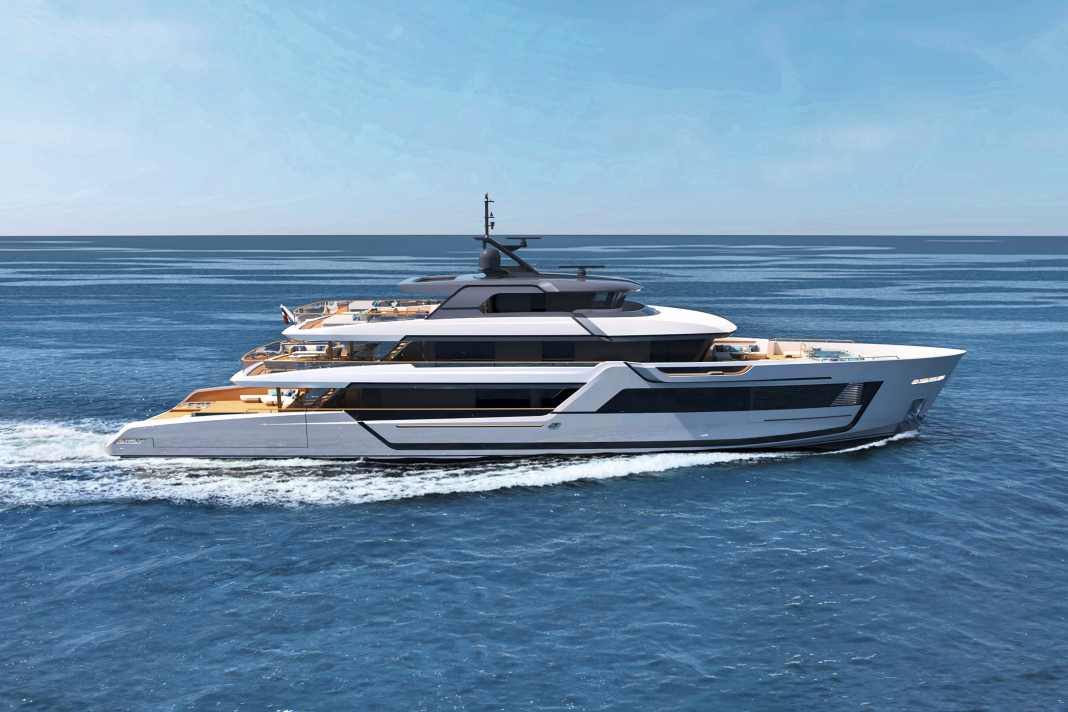 "Sagasu": Richard Partington from Hydro Tec developed high-contrast razor blade lines for the 48 metres.