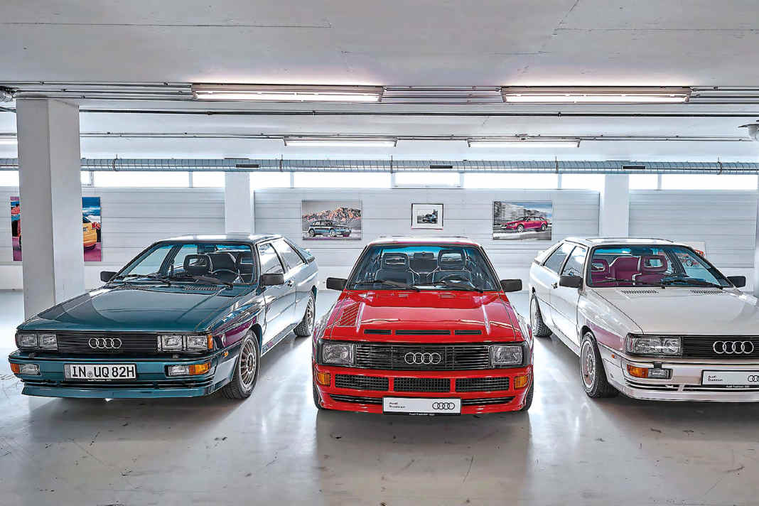 Quattro-Evolution vom Urmodell bis zum kurzen Sport Quattro