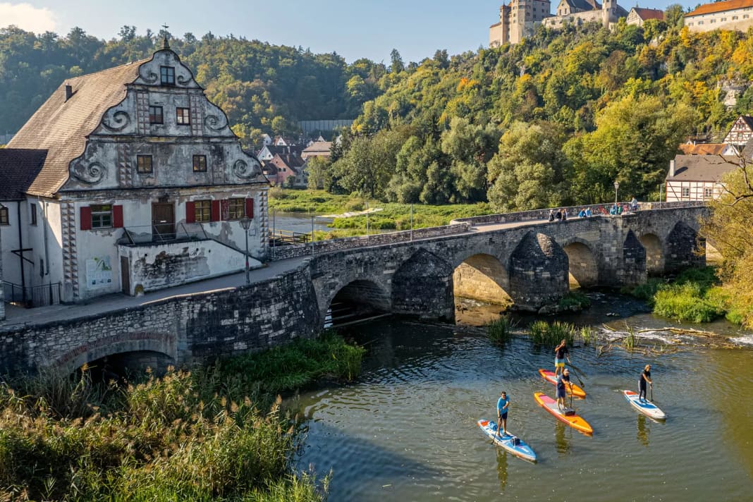 The Harburg castle sits majestically above the Wörnitz.  The end of a tour could hardly be more beautiful.