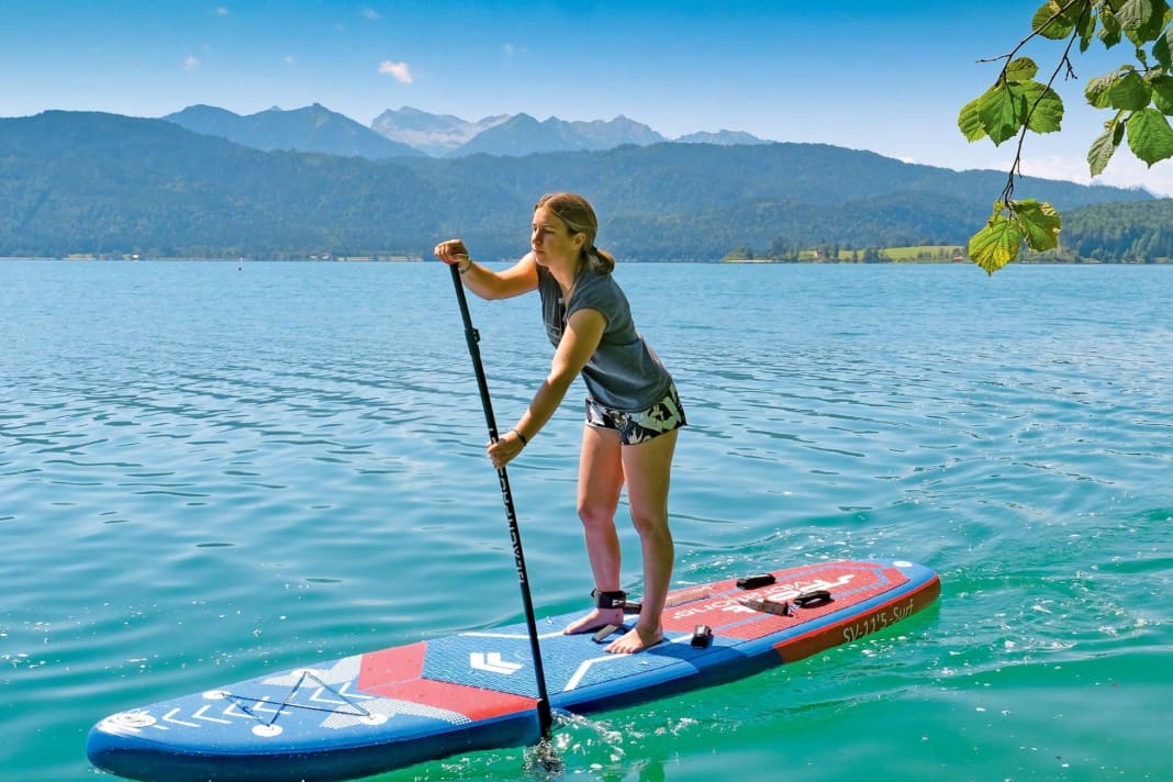 The Surf Multisport impressed as a SUP (here on Lake Walchensee)...