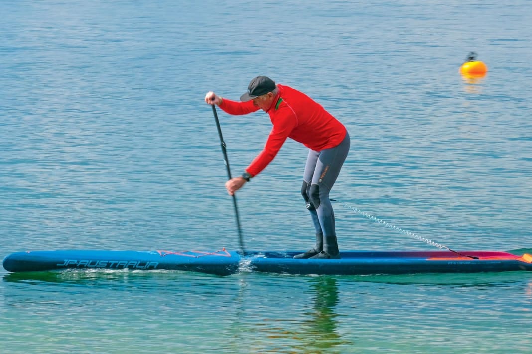 JP-Australia GTS Carbon 14’0” x 29”: Schlanke Nase, breites Heck.
