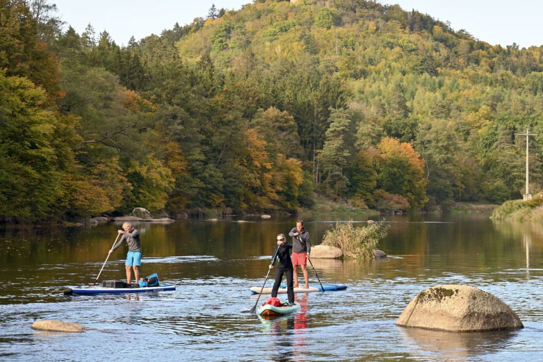 Slalom course without tilting bars. The round rocks that are so characteristic of the landscape are a bit of a challenge.