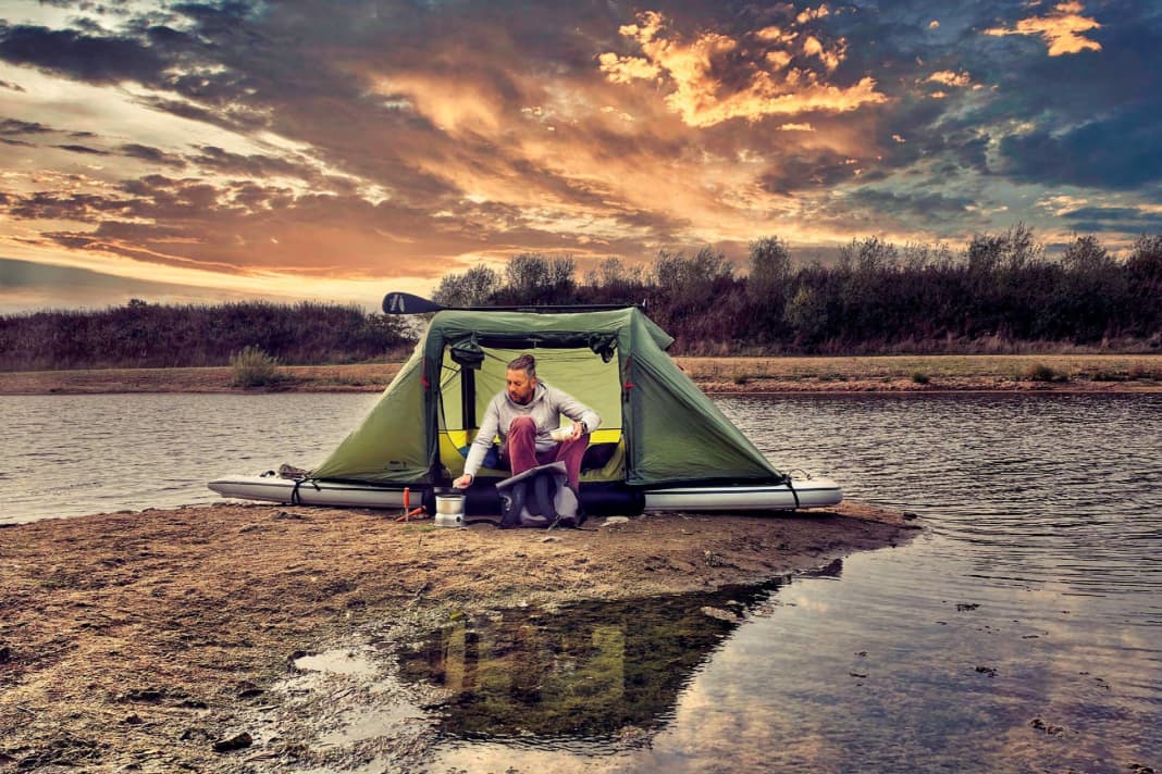 Camping an Board: das aufblasbare Zelt von Bajao
