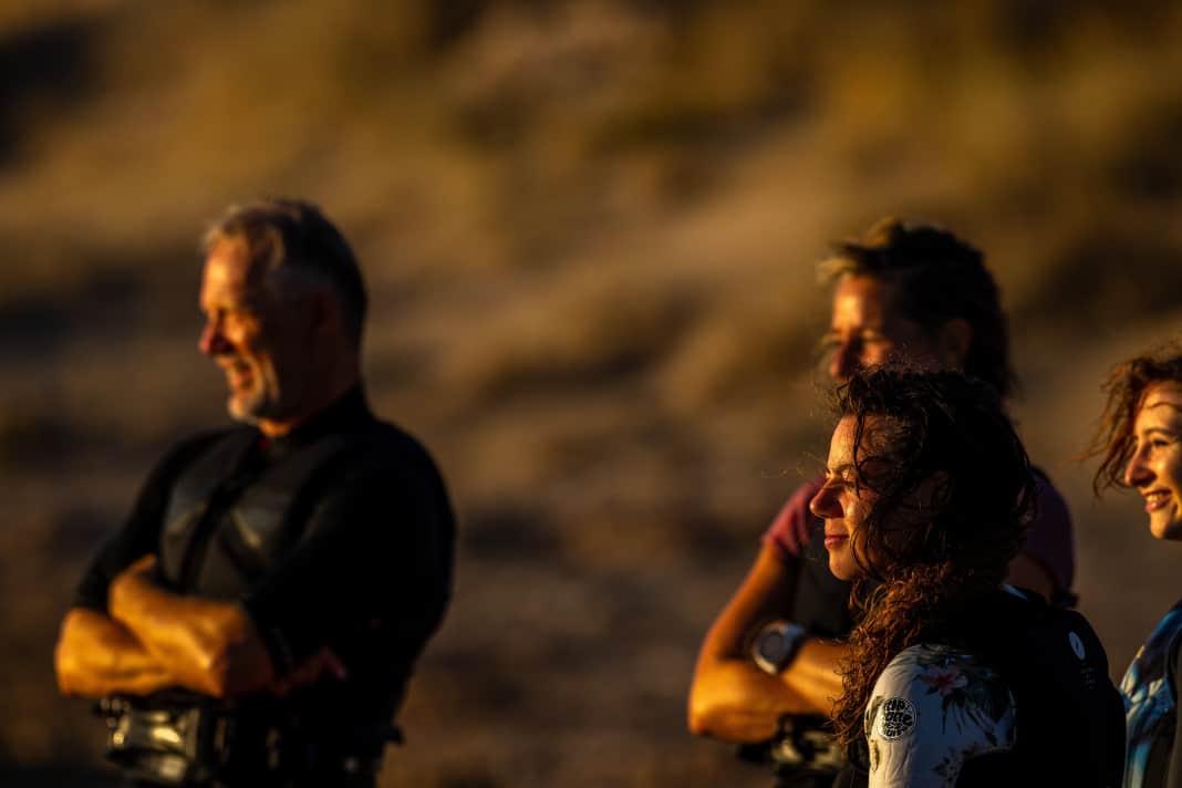 After Surf: Shared joy is double the joy. For Boris, Karpathos is all about the close-knit community.