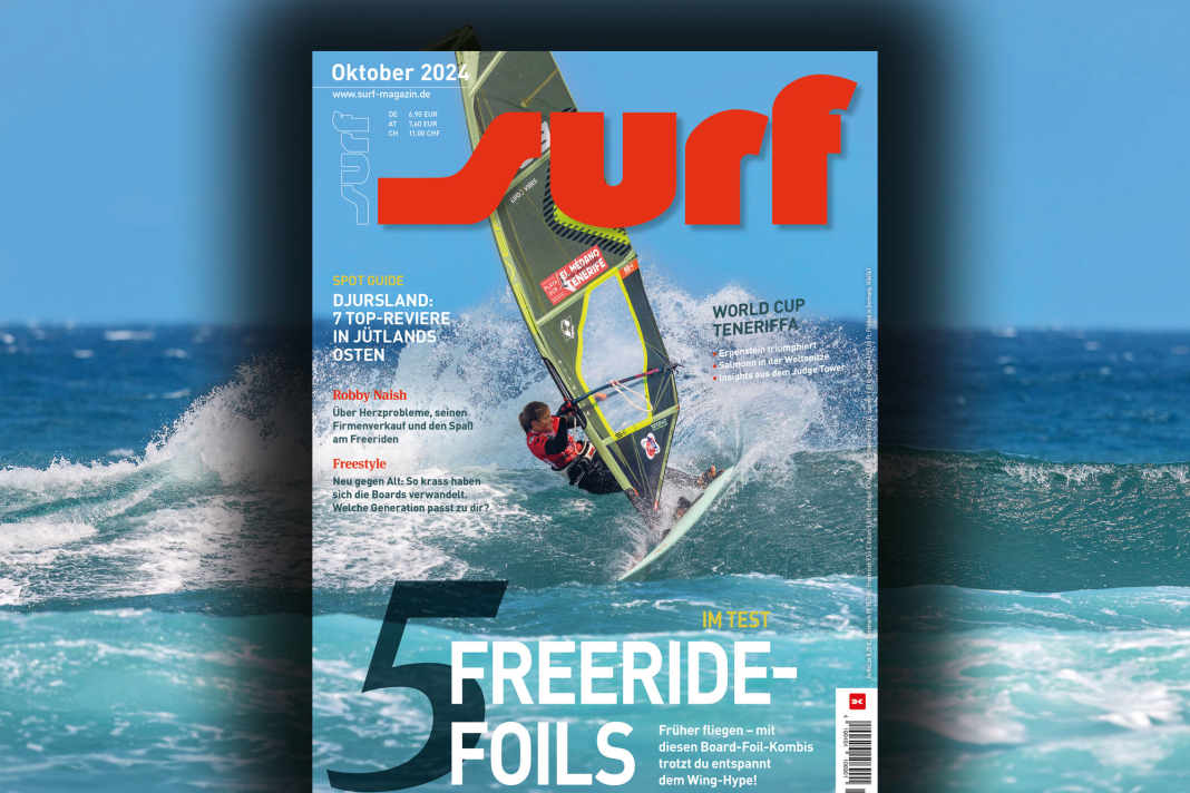 Lina Erpenstein triumphs at the World Cup El Médano with power moves - and graces the cover of the October issue, photographed by John Carter