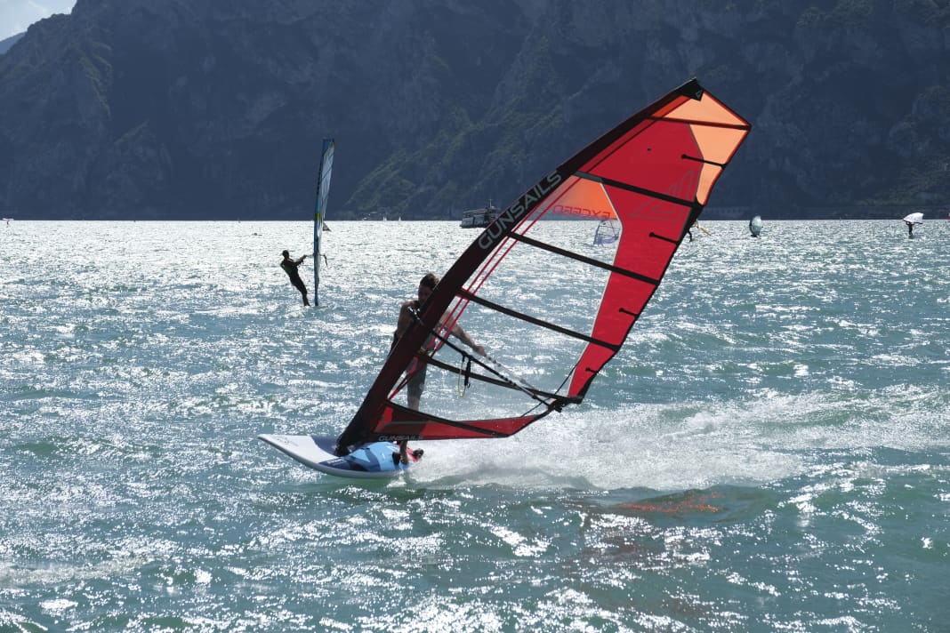 The Starboard Go can also be used for sporty manoeuvres in stronger winds