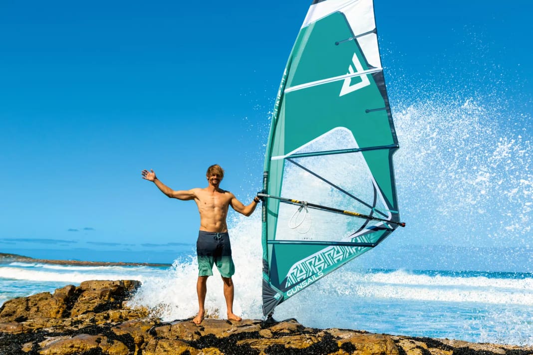 Gunsails setzt aktuell beim Re-Seal (hier mit Flo Jung) auf nachhaltige Innovationen.