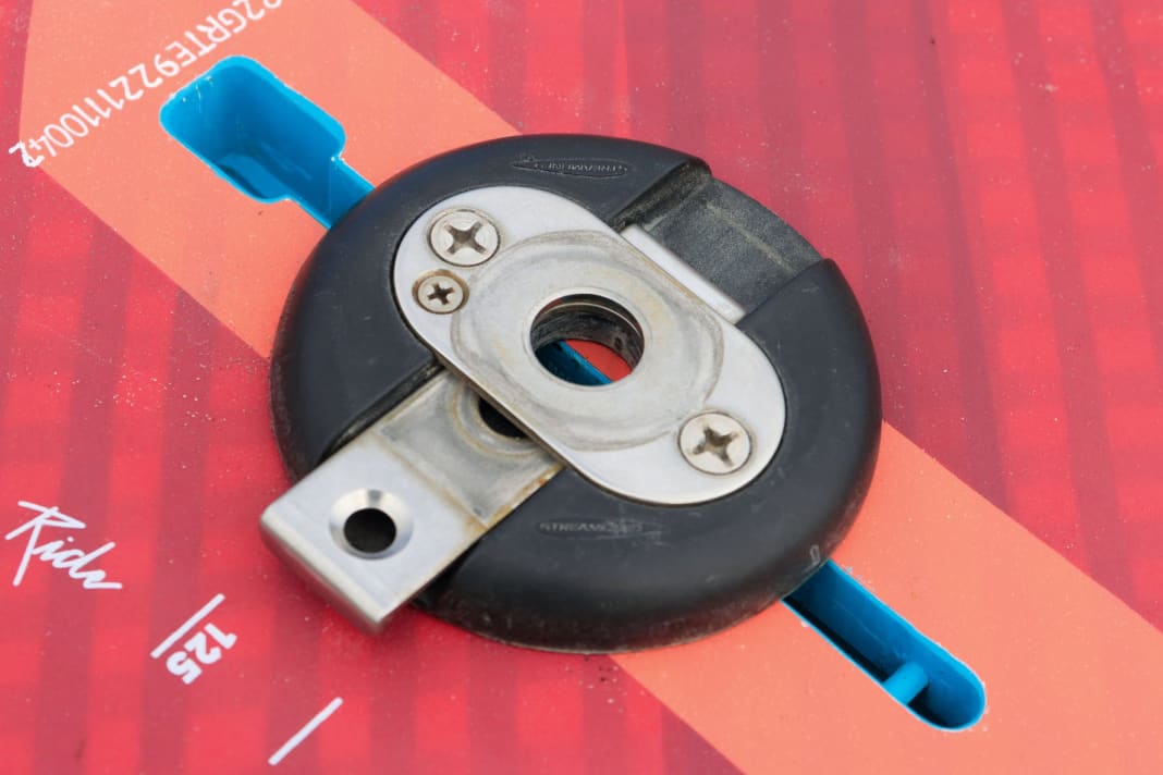 Ideally, the plate remains on the board and the tendon is not weakened by a screw.