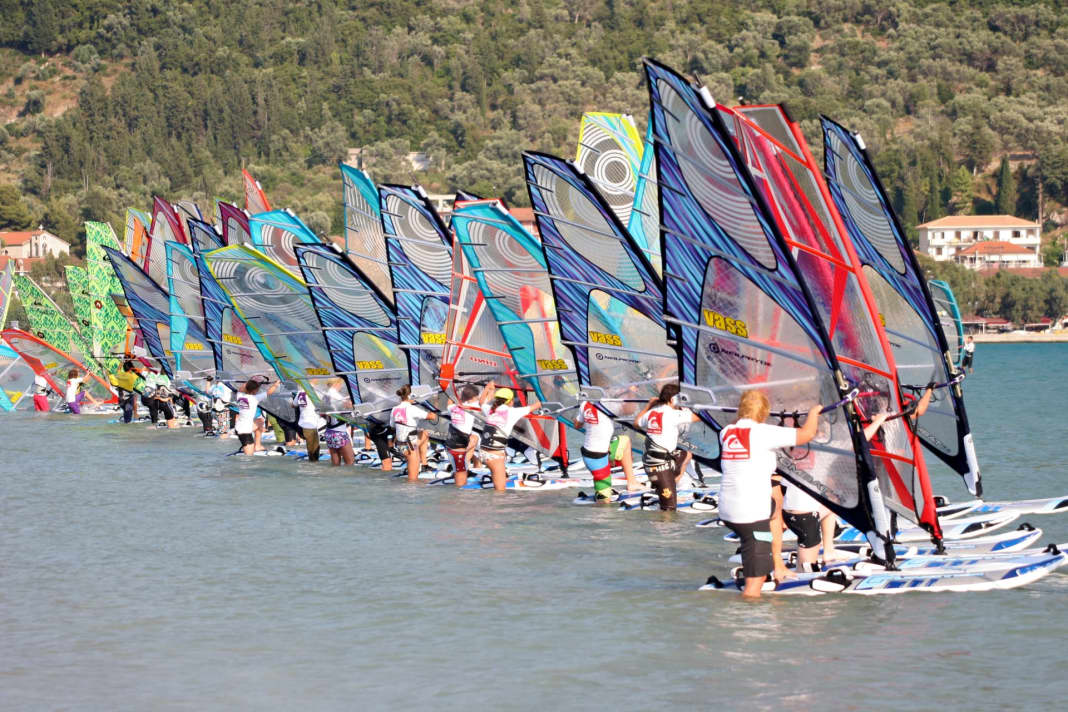 Fun Race bei einem Quiksilver Windsurf Camp
