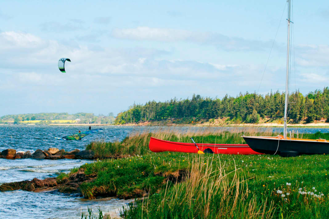 Stehreviere everywhere - the Schlei is only three metres deep on average (the picture shows the Weseby spot).