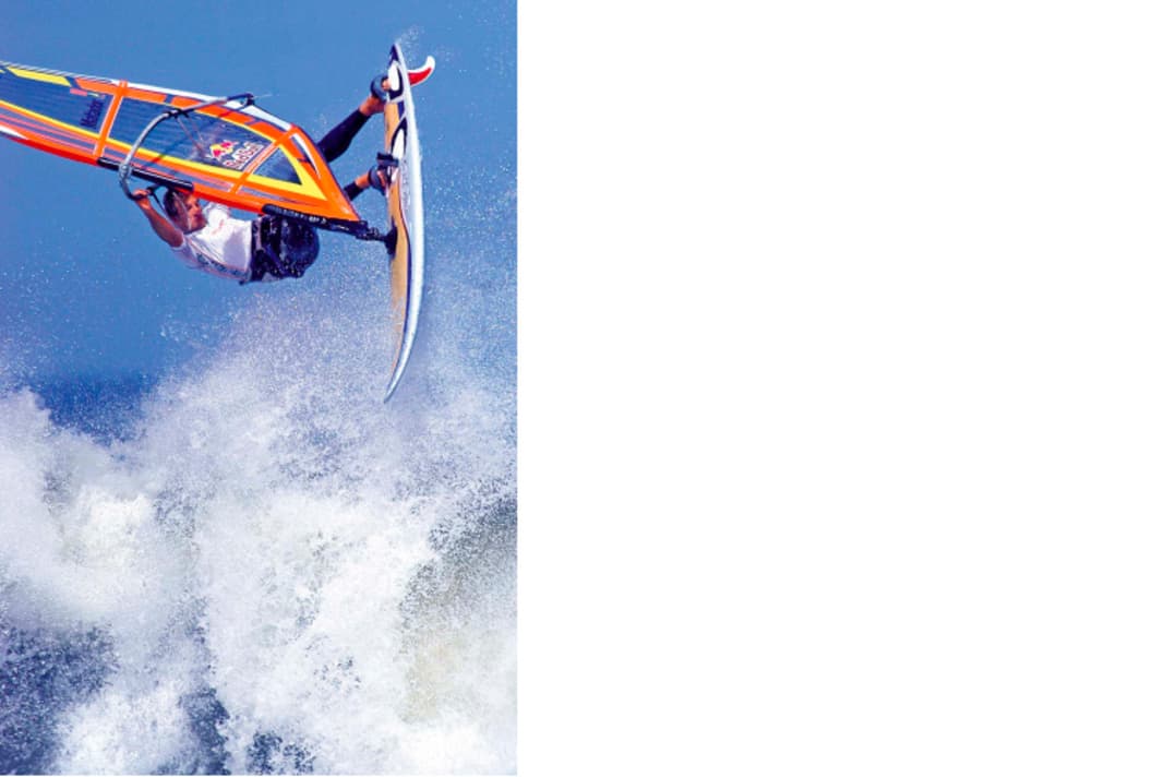 Of course, this wasn't always the case, and it's not as if Andy Laufer has lost his passion for windsurfing. But the 35-year-old has been surfing around buoys for 20 years now, has completed thousands of starts, endured countless protest hearings with a smile and popped the cork out of many champagne bottles. Nevertheless, it was never enough for a German championship title. Something always got in the way at the last moment, his great rival Bernd Flessner took the title in the end with unbridled determination and demoted Andy to permanent runner-up. "I think," says Flessi, "Andy has just as much ambition as I do and is a huge talent, but in the end I might have the longer breath." In 2005, Andy only managed second place at the German Slalom Championships - behind Flessi. Andy first appeared on the racing scene at the age of 16. As a talent from Lake Constance, he was immediately among the front runners and came 14th in the Jet Set Cup on Lake Silvaplana in Switzerland in 1986. Since the beginning of the 1990s, Laufer has consistently finished among the top 5 in the German Windsurf Cup.