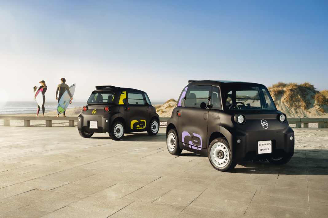 Citroën arbeitet wieder mit Rip Curl zusammen und bringt das Sondermodell Ami Rip Curl