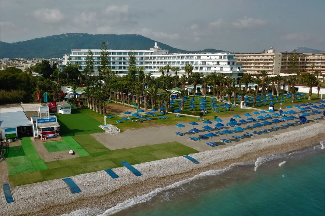 The Blue Horizon Hotel on Rhodes offered the best training facilities.