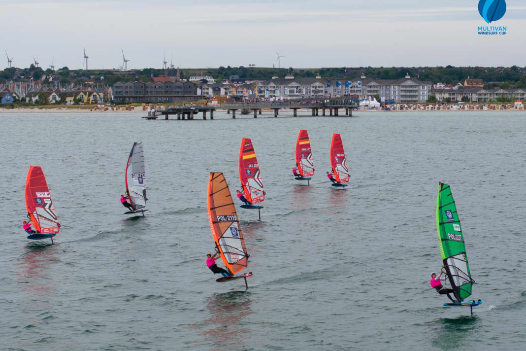 Vor der Seebrücke in Heiligenhafen konnten gestern zwei Rennen gefahren werden