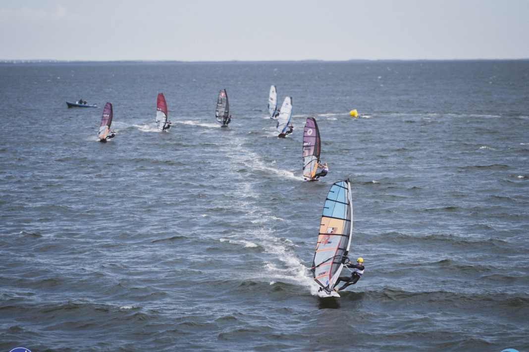 Brendan Lorho is in the lead after the first day of the IFCA Finn European Championships