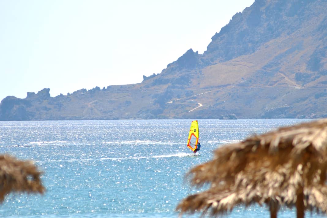 Windsurfing spot Plakias on Crete