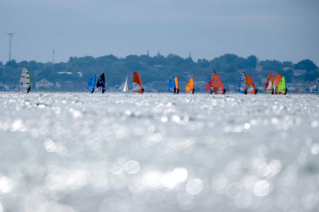 The LT windsurfers were the largest group at the Strander Surf Cup