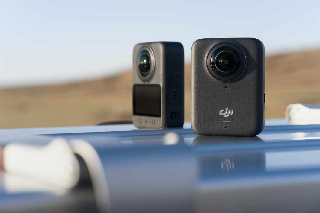 360-Grad-Kamera, die auch als klassische Action Cam in "eine Richtung" verwendet werden kann