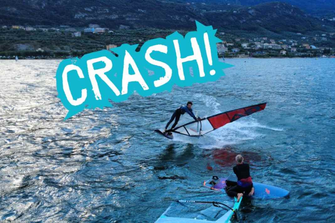 The move goes off without a hitch – but the drone crashes shortly afterwards.