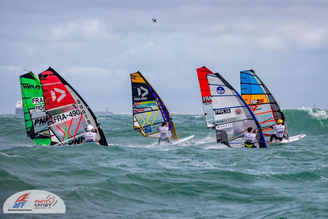 Slalom in choppy conditions: At the AFF event in Calais, the races took participants well beyond their comfort zone