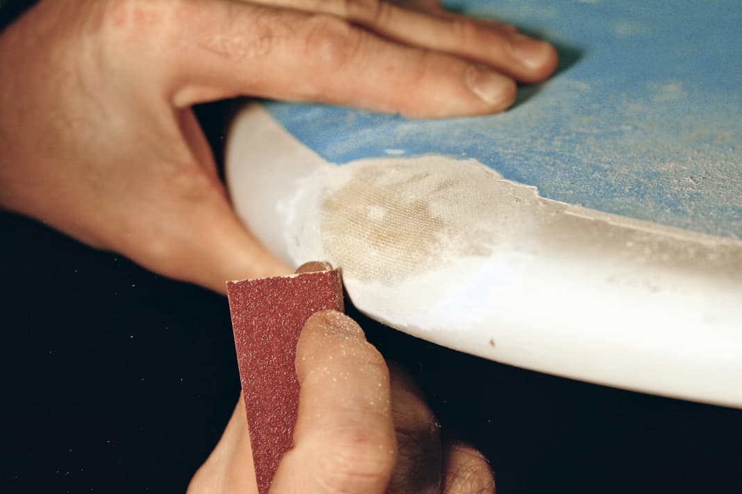 The classic method for repairing damage to the board: