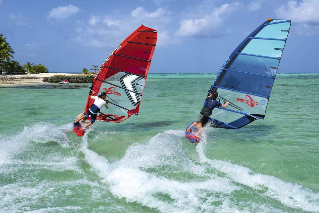 Test 2024 Ten no cam freeride sails compared from racy to handy SURF