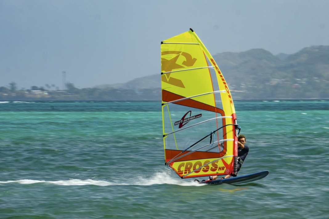 The Sailloft Cross HR 7.2 in the surf test