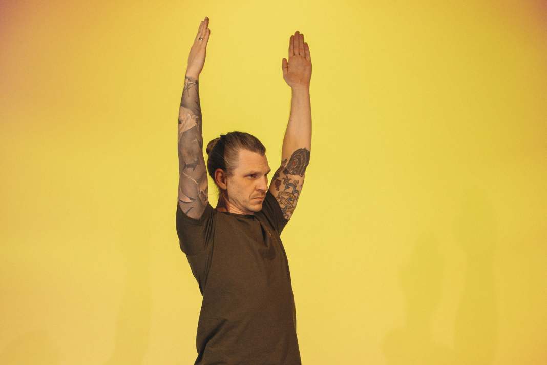 Yoga exercise Warrior lunges