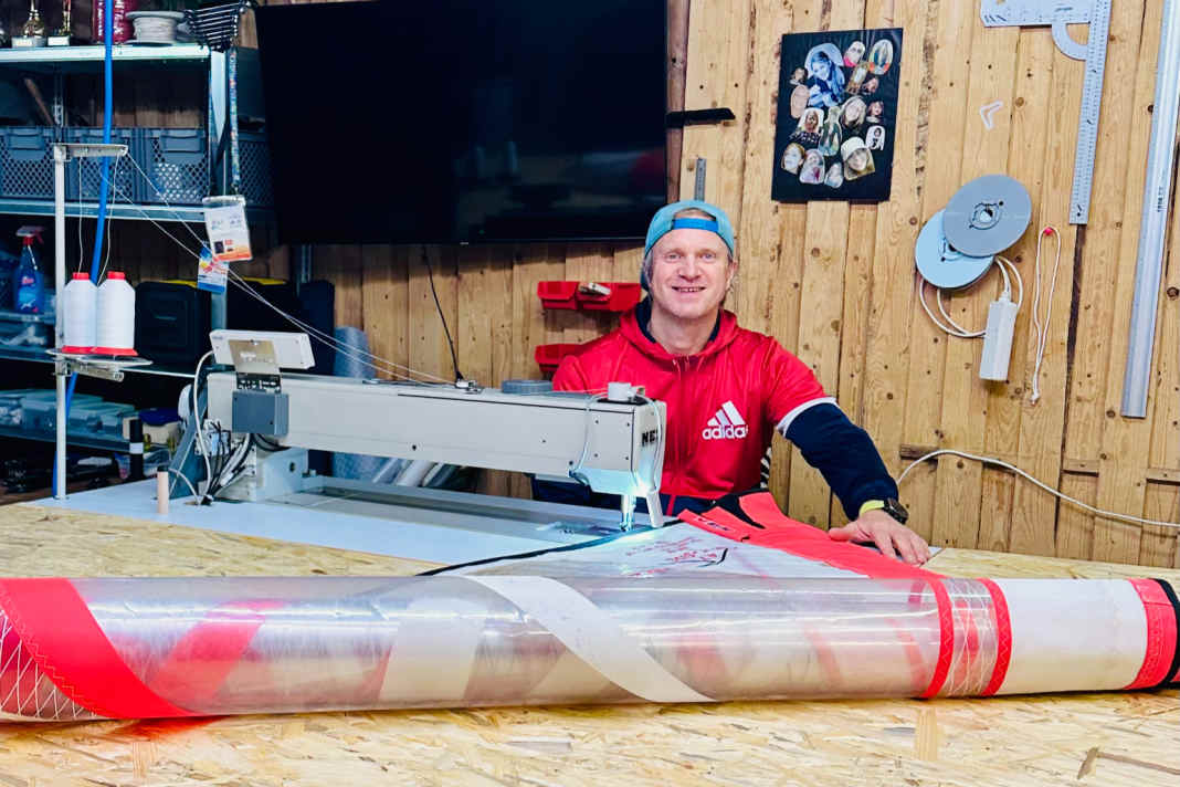 Gunnar Asmussen is a trained sailmaker...