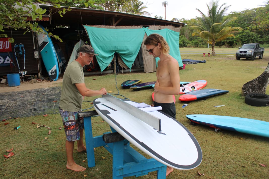 Gegen Ende des Tests geht es ans Vermessen