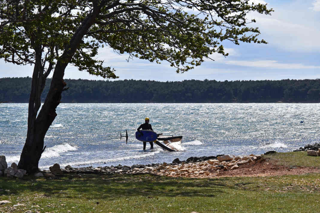 Normally the conditions in the Punat lagoon are quite easy