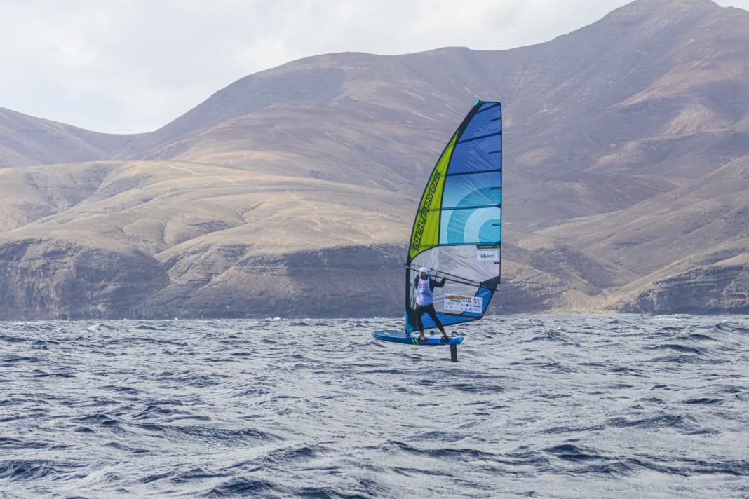 Nico Prien took second place in the Lanzarote Foil Challenge 2023.