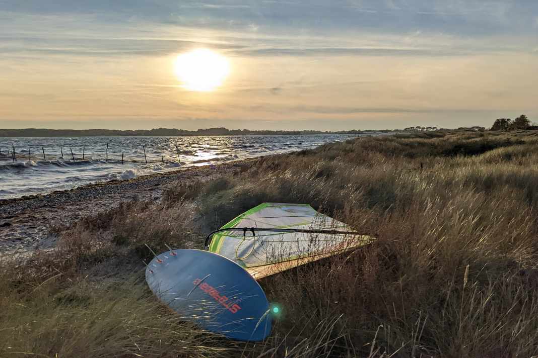 At Møn Campsite, you can walk straight out onto the water